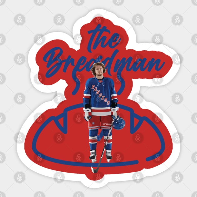 The Breadman Sticker by islandersgraphics